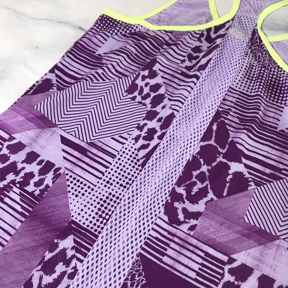 Adidas Purple & Yellow Boyfriend Bro Tank Top - Picture 7 of 8